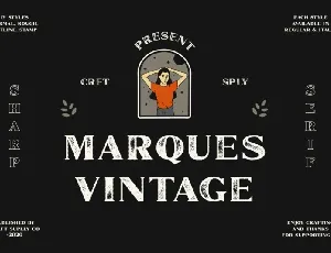 Marques Vintage font