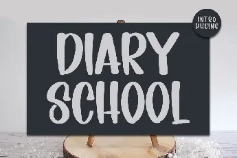 DIARY SCHOOL font