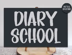 DIARY SCHOOL font