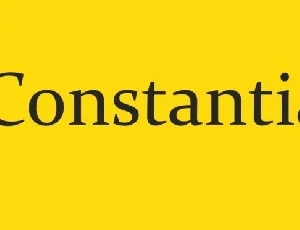 Constantia font
