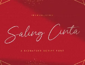 Saling Cinta Handwritten font