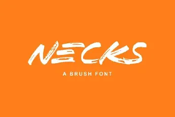 Necks Brush font