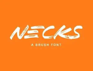 Necks Brush font