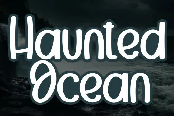 Haunted Ocean Display font