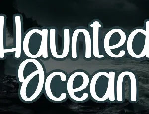 Haunted Ocean Display font