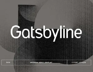 Gatsbyline Family font