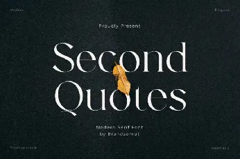 Second Quotes font