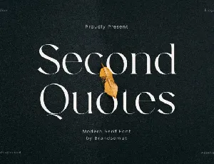 Second Quotes font