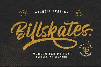 Billskates font