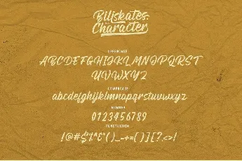 Billskates font