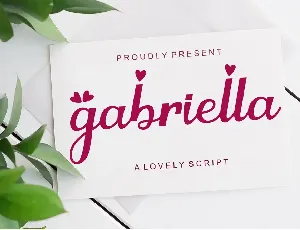 gabriella - Personal Use font