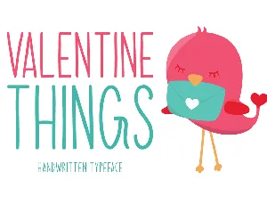 Valentine Things font