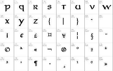 Aniron font