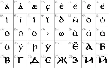 Aniron font