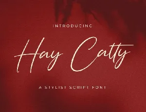 Hay Catty Script font