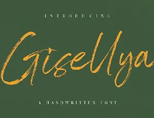 Gisellya Brush font