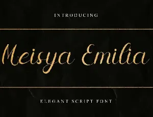 Meisya Emilia Calligraphy font