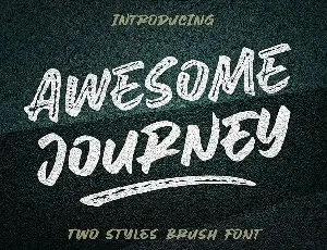 Awesome Journey Brush font