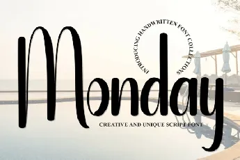 Monday Display font