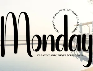 Monday Display font