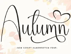 Autumn Script Typeface font