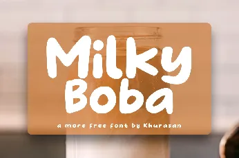 Milky Boba font