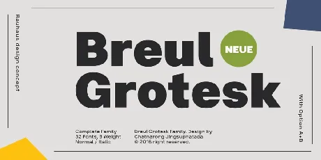 Breul Grotesk Family font