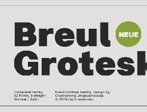 Breul Grotesk Family font