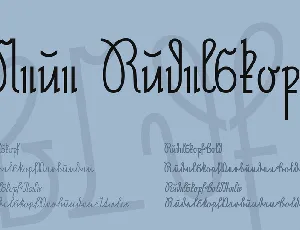 Neue Rudelskopf font