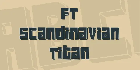 FT Scandinavian Titan font