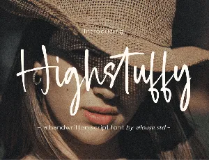 Highstuffy font