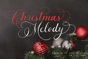 Christmas Melody Typeface font