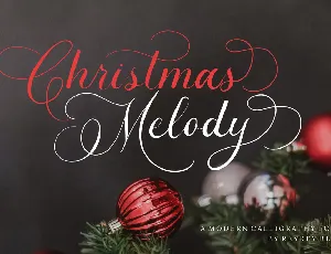 Christmas Melody Typeface font