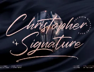 Christopher Signature font