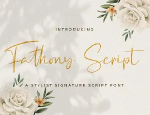 Fathony Script font