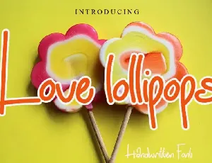 Love Lollipops font