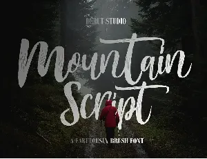 Mountain Brush font