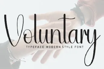 Voluntary Script font