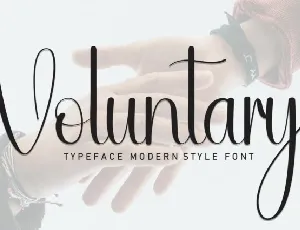 Voluntary Script font