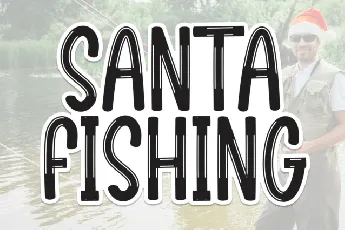 Santa Fishing Display font