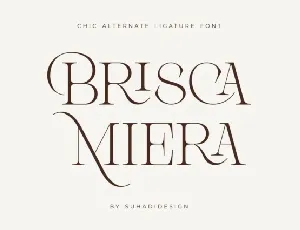 Brisca Miera font