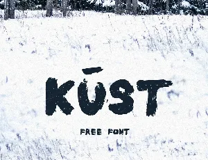 Kust Brush Free font