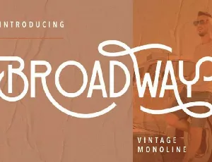 Broadway font