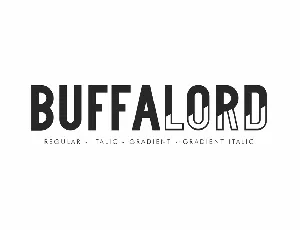 Buffalord Demo font