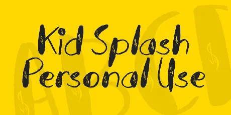 Kid Splash Personal Use font