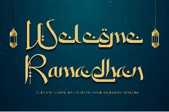 Welcome Ramadhan font