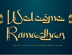 Welcome Ramadhan font