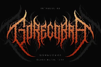 Gorecobra font