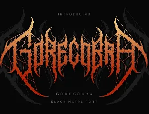 Gorecobra font