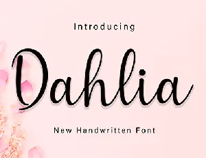 Dahlia font